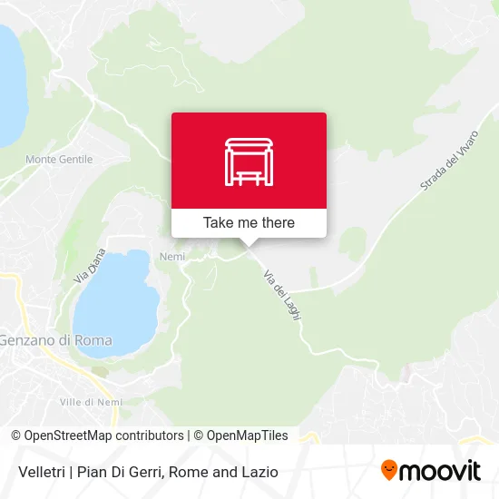 Velletri | Pian Di Gerri map