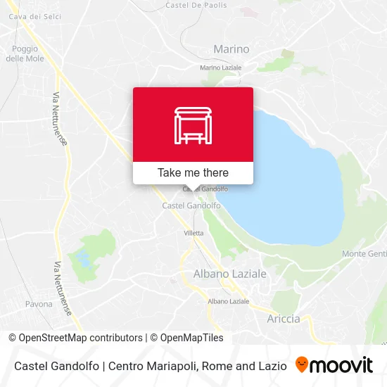 Castel Gandolfo | Mariapoli Center map