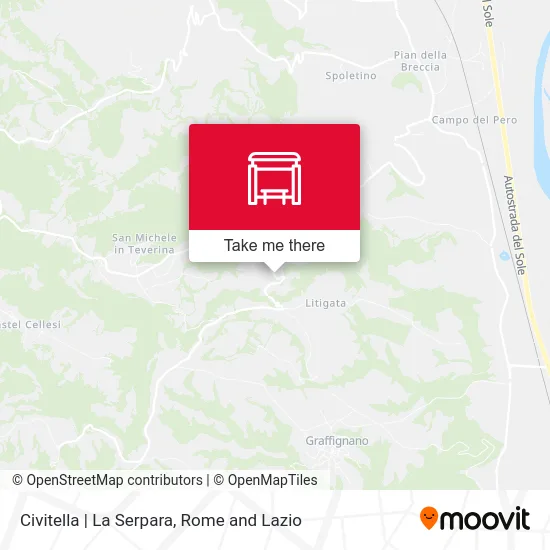 Civitella | La Serpara map