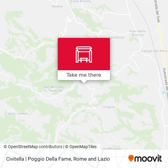 Civitella | Poggio Della Fame map