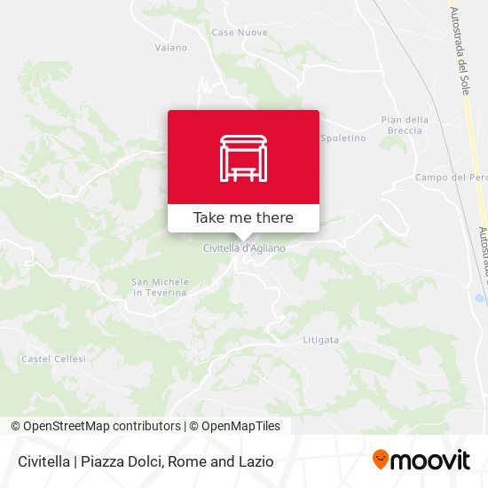 Civitella | Piazza Dolci map