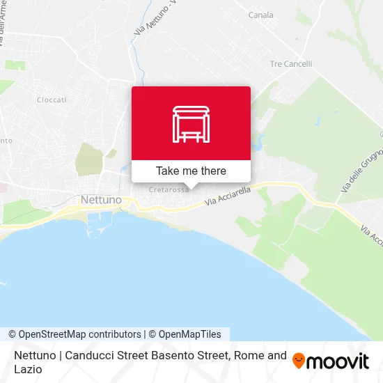 Nettuno | Canducci Street Basento Street map