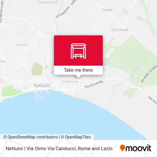 Nettuno | Via Olmo Via Canducci map