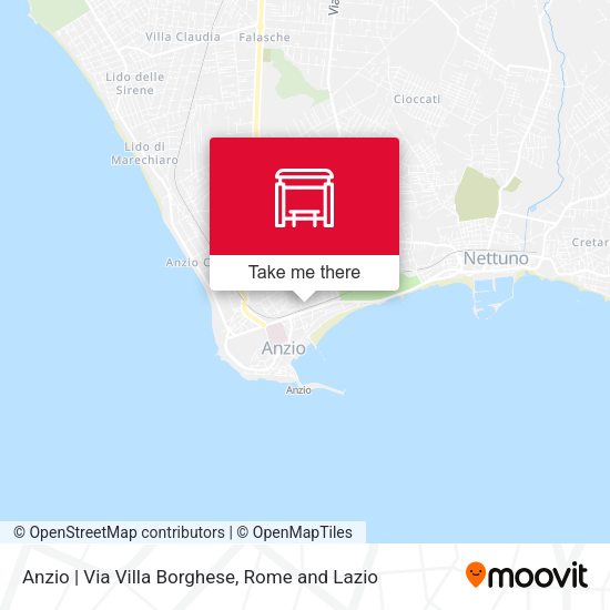 Anzio | Via Villa Borghese map