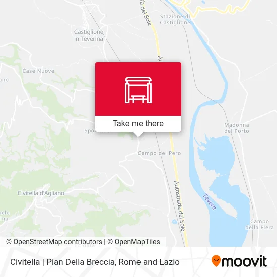 Civitella | Pian Della Breccia map