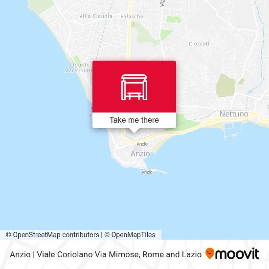 Anzio | Viale Coriolano Via Mimose map