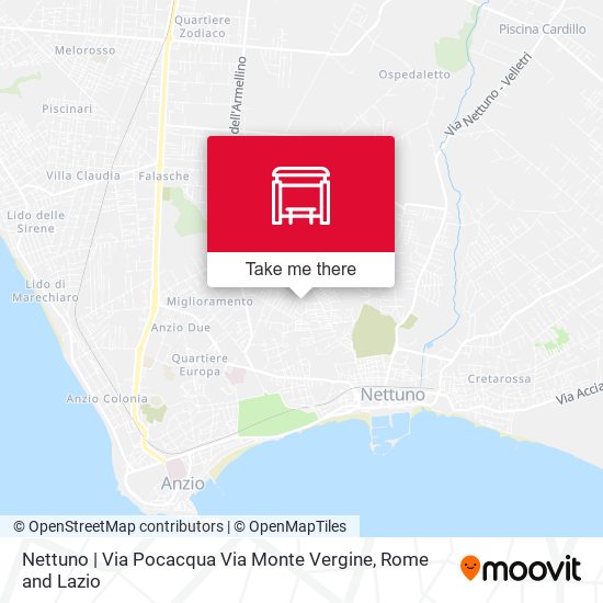 Nettuno | Via Pocacqua Via Monte Vergine map