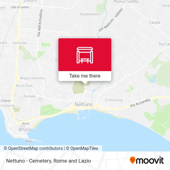 Nettuno - Cemetery map
