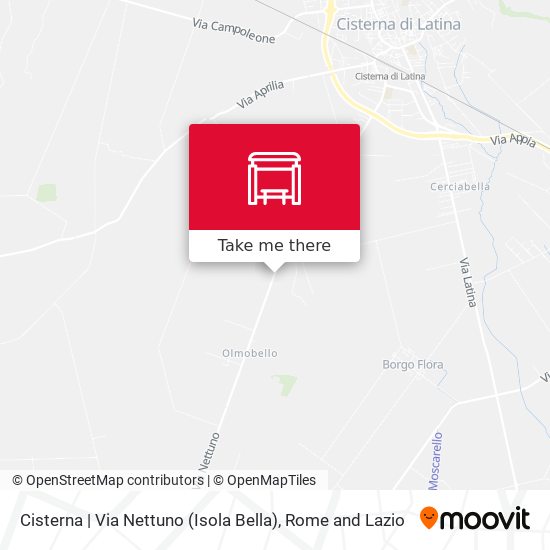Cisterna | Via Nettuno (Isola Bella) map
