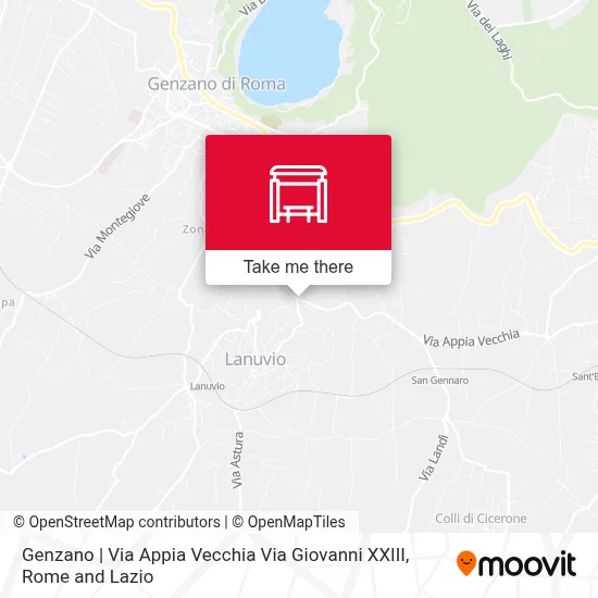 Genzano | Via Appia Vecchia Via Giovanni XXIII map