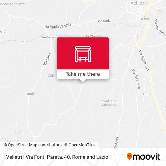 Velletri | Via Font. Parata, 40 map