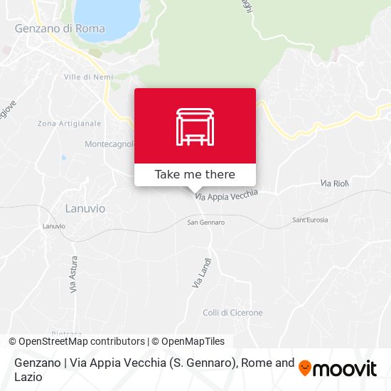 Genzano | Via Appia Vecchia (S. Gennaro) map