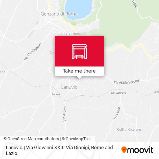Lanuvio | Via Giovanni XXIII Via Dionigi map