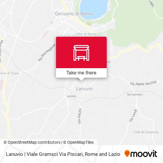 Lanuvio | Viale Gramsci Via Piscari map