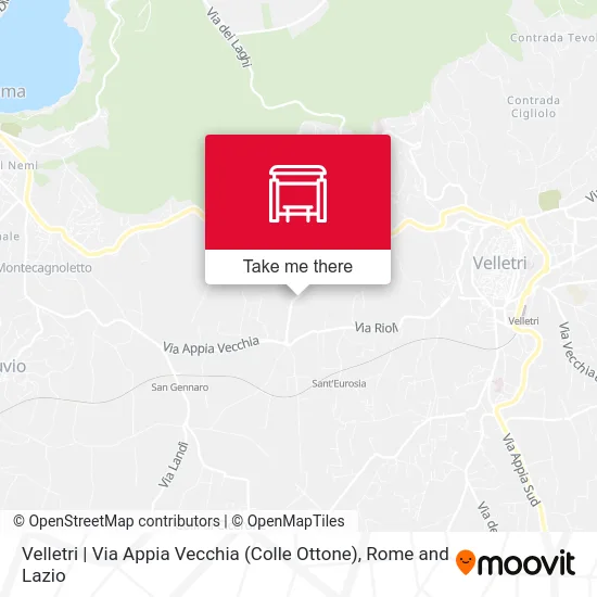 Velletri | Via Appia Vecchia (Colle Ottone) map