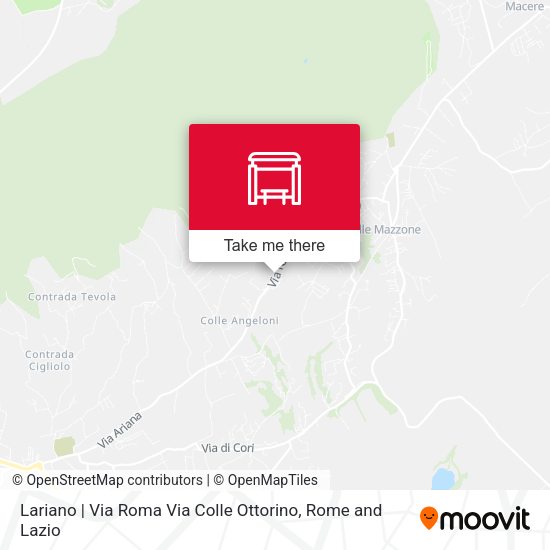 Lariano | Via Roma Via Colle Ottorino map