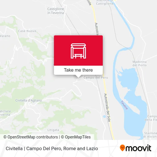 Civitella | Campo Del Pero map