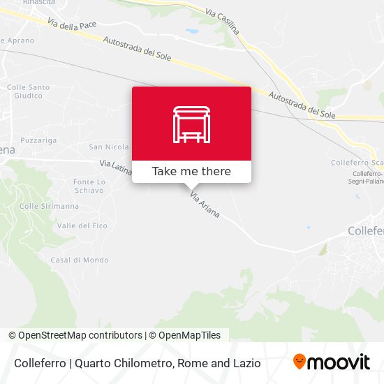 Colleferro | Quarto Chilometro map