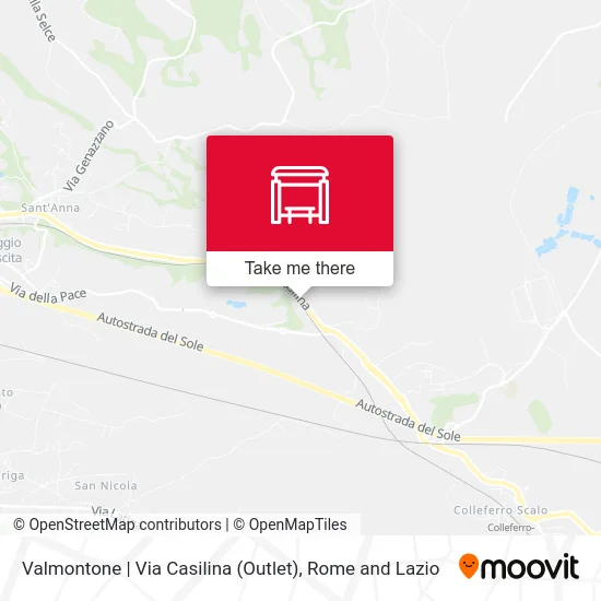 Valmontone | Casilina Street (Outlet) map