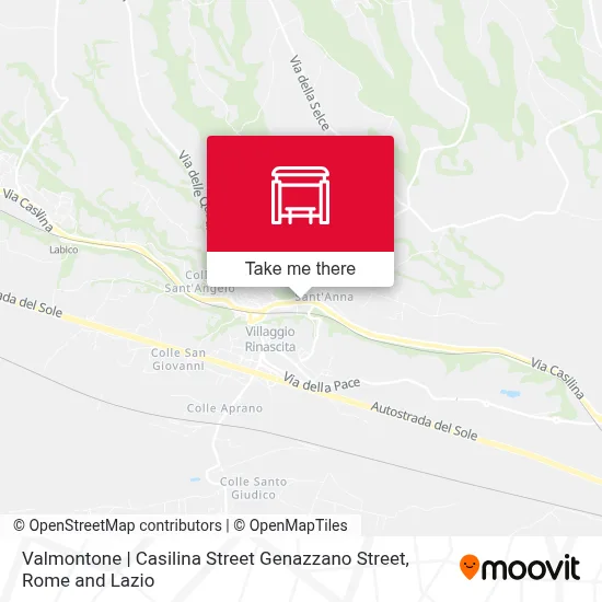 Valmontone | Casilina Street Genazzano Street map