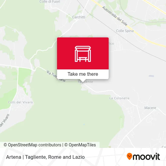 Artena | Tagliente map