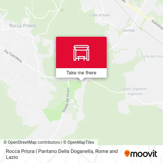 Rocca Priora | Pantano Della Doganella map