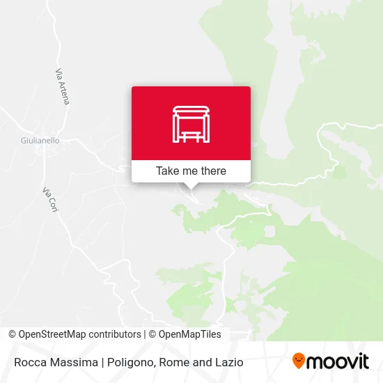 Rocca Massima - Poligono map
