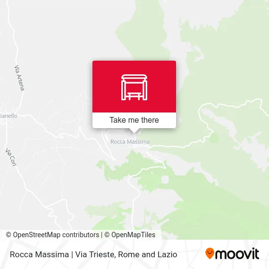 Rocca Massima | Trieste Street map