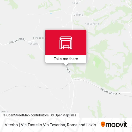Viterbo | Via Fastello Via Teverina map