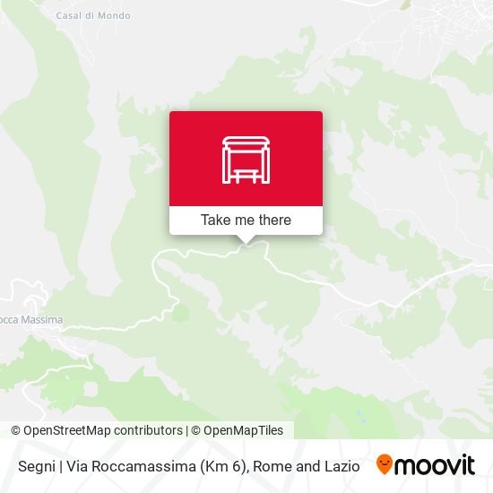 Segni | Via Roccamassima (Km 6) map