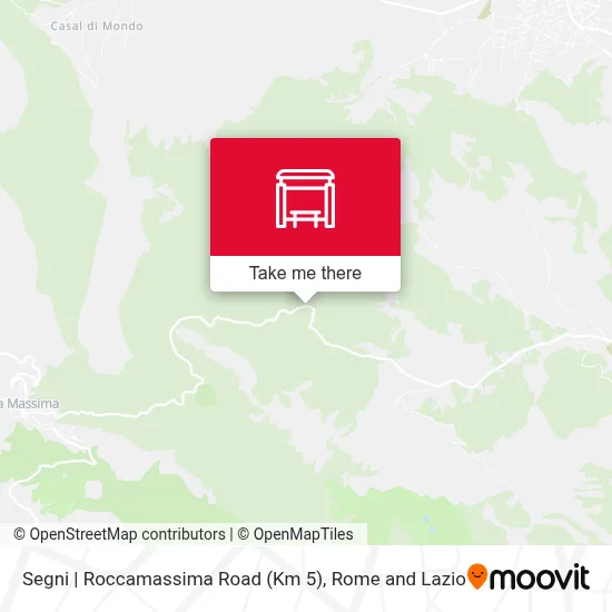 Segni | Roccamassima Road (Km 5) map