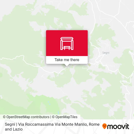 Segni | Via Roccamassima Via Monte Manlio map