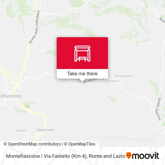 Montefiascone | Fastello Street (Km 4) map