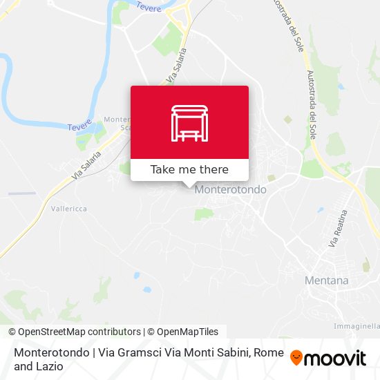 Monterotondo | Via Gramsci Via Monti Sabini map