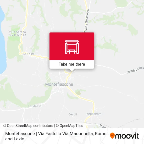 Montefiascone | Via Fastello Via Madonnella map