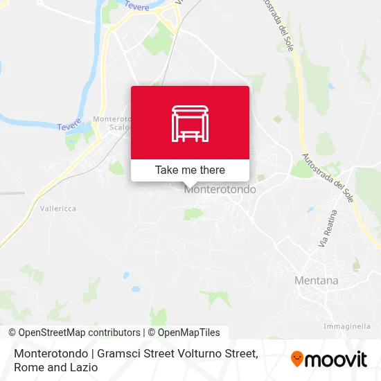 Monterotondo | Gramsci Street Volturno Street map