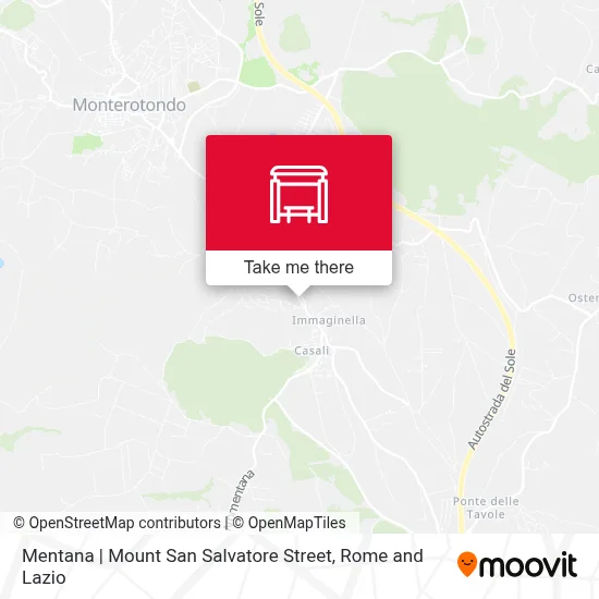 Mentana | Mount San Salvatore Street map