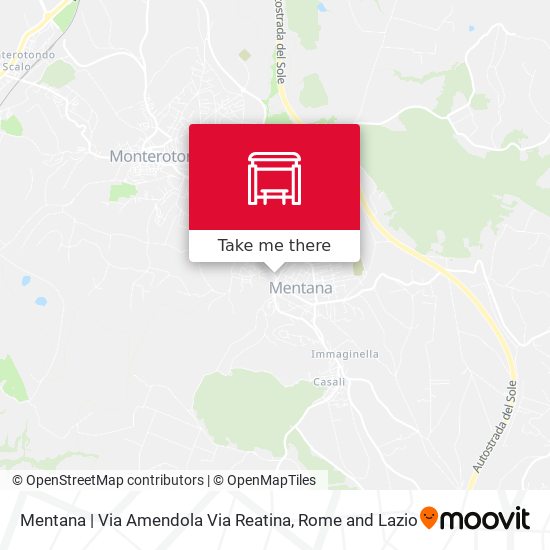 Mentana | Via Amendola Via Reatina map