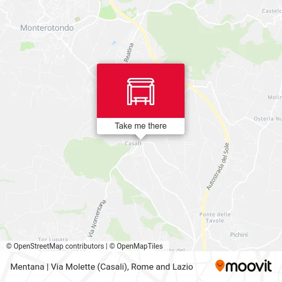 Mentana | Molette Road (Casali) map
