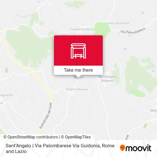 Sant'Angelo | Via Palombarese Via Guidonia map