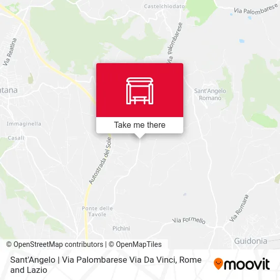 Sant'Angelo | Via Palombarese Via Da Vinci map