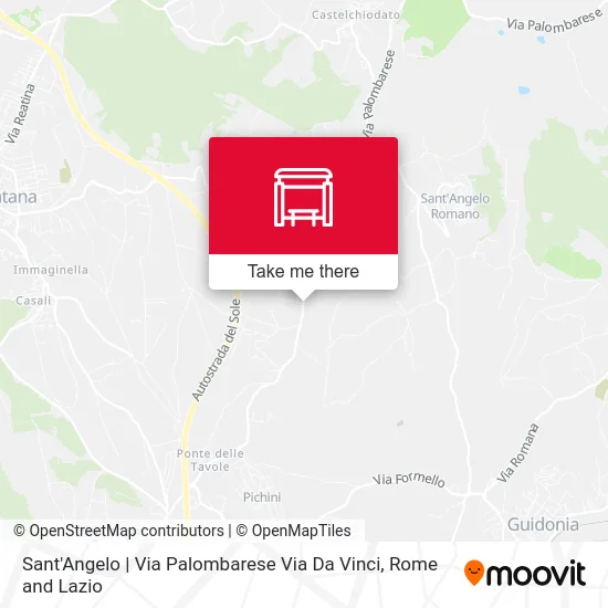Sant'Angelo | Via Palombarese Via Da Vinci map