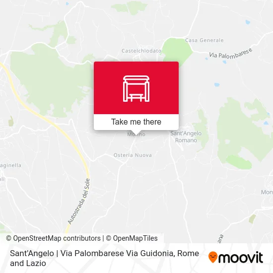 Sant'Angelo | Via Palombarese Via Guidonia map