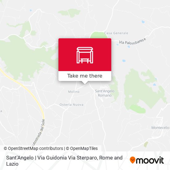 Sant'Angelo | Via Guidonia Via Sterparo map