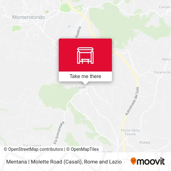 Mentana | Molette Road (Casali) map