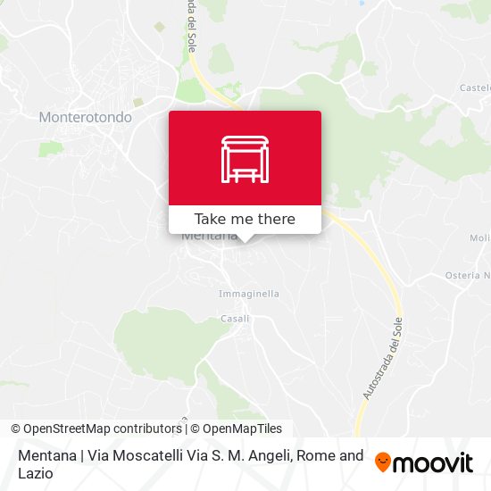 Mentana | Via Moscatelli Via S. M. Angeli map