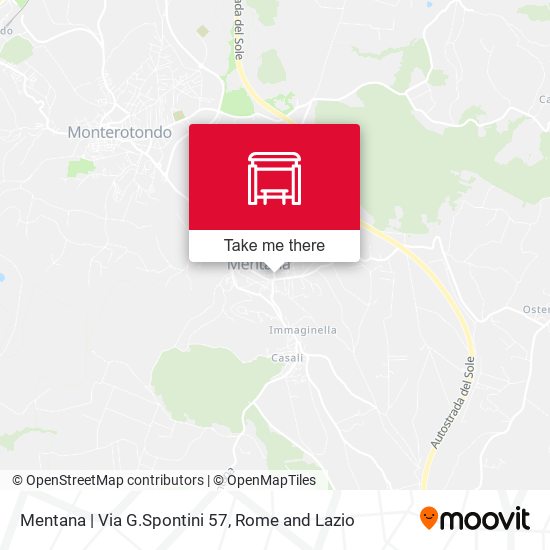 Mentana | Via G.Spontini 57 map