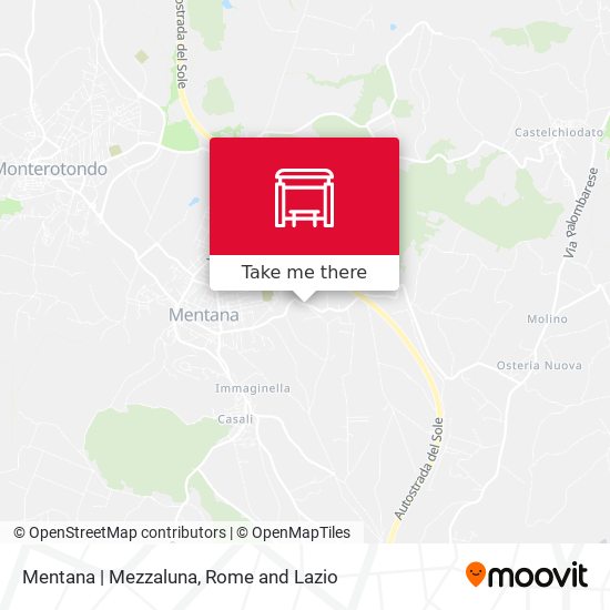 Mentana | Mezzaluna map