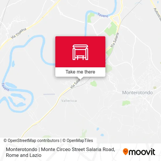 Monterotondo | Monte Circeo Street Salaria Road map