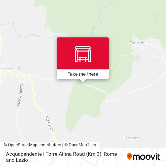 Acquapendente | Torre Alfina Road (Km 3) map